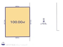 【東京都/杉並区清水】杉並区清水3丁目 土地 区画図
