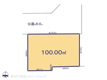 【東京都/杉並区清水】杉並区清水3丁目 土地 区画図
