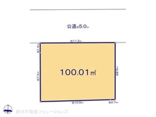 【東京都/杉並区清水】杉並区清水3丁目 土地 区画図
