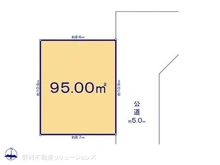【東京都/杉並区清水】杉並区清水3丁目 土地 区画図