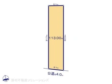 【東京都/杉並区高井戸西】杉並区高井戸西2丁目 土地 区画図