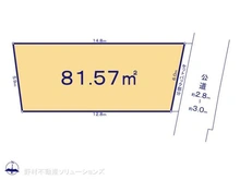 【東京都/目黒区中町】目黒区中町1丁目 土地 区画図