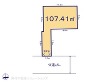 【東京都/練馬区高松】練馬区高松6丁目 土地 区画図