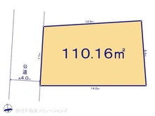 【東京都/中野区上鷺宮】中野区上鷺宮2丁目 土地 区画図