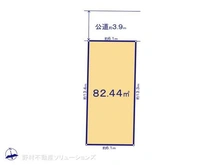 【東京都/中野区上鷺宮】中野区上鷺宮5丁目 土地 区画図