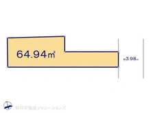 【東京都/杉並区下高井戸】杉並区下高井戸1丁目 土地 区画図