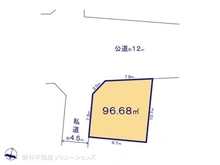 【東京都/世田谷区上祖師谷】世田谷区上祖師谷6丁目 土地 区画図