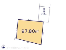 【東京都/世田谷区上祖師谷】世田谷区上祖師谷6丁目 土地 区画図