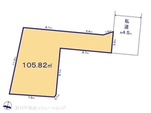 【東京都/世田谷区上祖師谷】世田谷区上祖師谷6丁目 土地 区画図