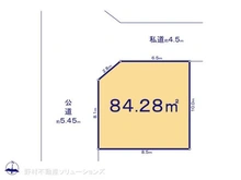 【東京都/世田谷区赤堤】世田谷区赤堤3丁目 土地 区画図