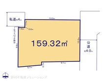 【東京都/狛江市猪方】狛江市猪方2丁目 土地 区画図