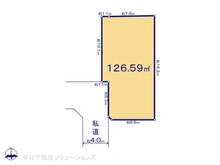 【東京都/世田谷区成城】世田谷区成城7丁目 土地 区画図