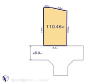 【東京都/世田谷区喜多見】世田谷区喜多見6丁目 土地 区画図