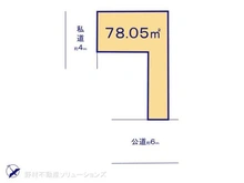 【埼玉県/川口市朝日】川口市朝日6丁目 土地 区画図