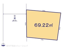 【埼玉県/川口市東川口】川口市東川口2丁目 土地 区画図