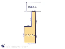 【埼玉県/川口市赤井】川口市赤井3丁目 土地 区画図