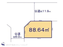 【埼玉県/川口市北園町】川口市北園町 土地 区画図