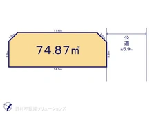 【埼玉県/川口市元郷】川口市元郷4丁目 土地 区画図