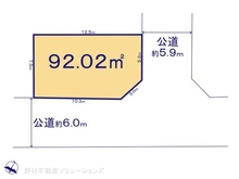【埼玉県/川口市榛松】川口市榛松3丁目 土地 区画図