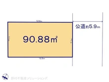 【埼玉県/川口市榛松】川口市榛松3丁目 土地 区画図