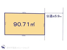 【埼玉県/川口市榛松】川口市榛松3丁目 土地 区画図