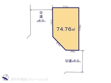 【埼玉県/川口市戸塚】川口市戸塚3丁目 土地 区画図
