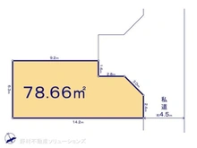 【神奈川県/川崎市高津区明津】川崎市高津区明津 土地 区画図