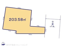 【神奈川県/川崎市中原区上小田中】川崎市中原区上小田中3丁目 土地 区画図