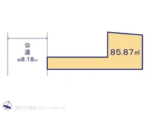 【東京都/大田区中央】大田区中央6丁目 土地 区画図