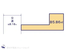 【東京都/大田区中央】大田区中央6丁目 土地 区画図