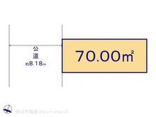 【東京都/大田区中央】大田区中央6丁目 土地 区画図