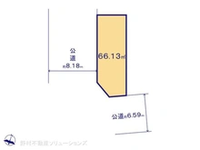 【東京都/大田区中央】大田区中央6丁目 土地 区画図