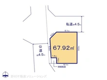 【東京都/葛飾区西新小岩】葛飾区西新小岩5丁目 土地 区画図