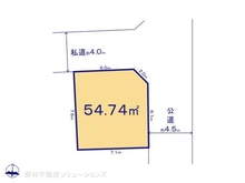 【東京都/葛飾区西新小岩】葛飾区西新小岩5丁目 土地 区画図