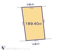【東京都/日野市南平】日野市南平9丁目 土地 区画図