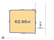 【東京都/府中市西府町】府中市西府町4丁目 土地 区画図