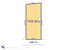 【東京都/府中市白糸台】府中市白糸台6丁目 土地 区画図