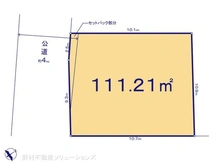 【東京都/府中市分梅町】府中市分梅町3丁目 土地 区画図