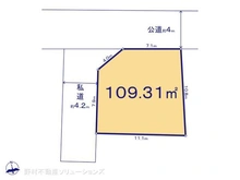 【東京都/府中市若松町】府中市若松町4丁目 土地 区画図