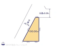 【東京都/府中市幸町】府中市幸町1丁目 土地 区画図