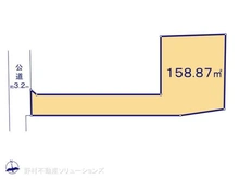 【東京都/日野市高幡】日野市高幡 土地 区画図