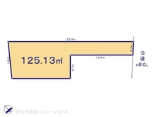 【東京都/府中市四谷】府中市四谷3丁目 土地 区画図