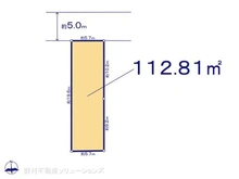 【東京都/府中市西府町】府中市西府町3丁目 土地 区画図
