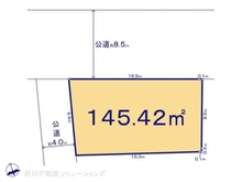 【東京都/府中市八幡町】府中市八幡町2丁目 土地 区画図