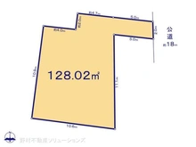 【東京都/府中市若松町】府中市若松町4丁目 土地 区画図