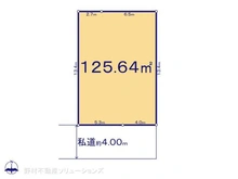【東京都/府中市武蔵台】府中市武蔵台3丁目 土地 区画図