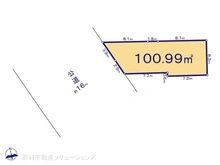 【東京都/府中市日新町】府中市日新町3丁目 土地 区画図
