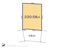 【神奈川県/横浜市港南区下永谷】横浜市港南区下永谷2丁目 土地 区画図