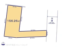 【神奈川県/横浜市戸塚区品濃町】横浜市戸塚区品濃町 土地 区画図