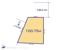 【神奈川県/横浜市戸塚区名瀬町】横浜市戸塚区名瀬町 土地 区画図